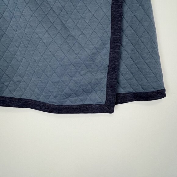 Sundance Womens Sidewalk Stroll Mini Skirt Blue Quilted Wrap size 12 - Picture 4 of 9